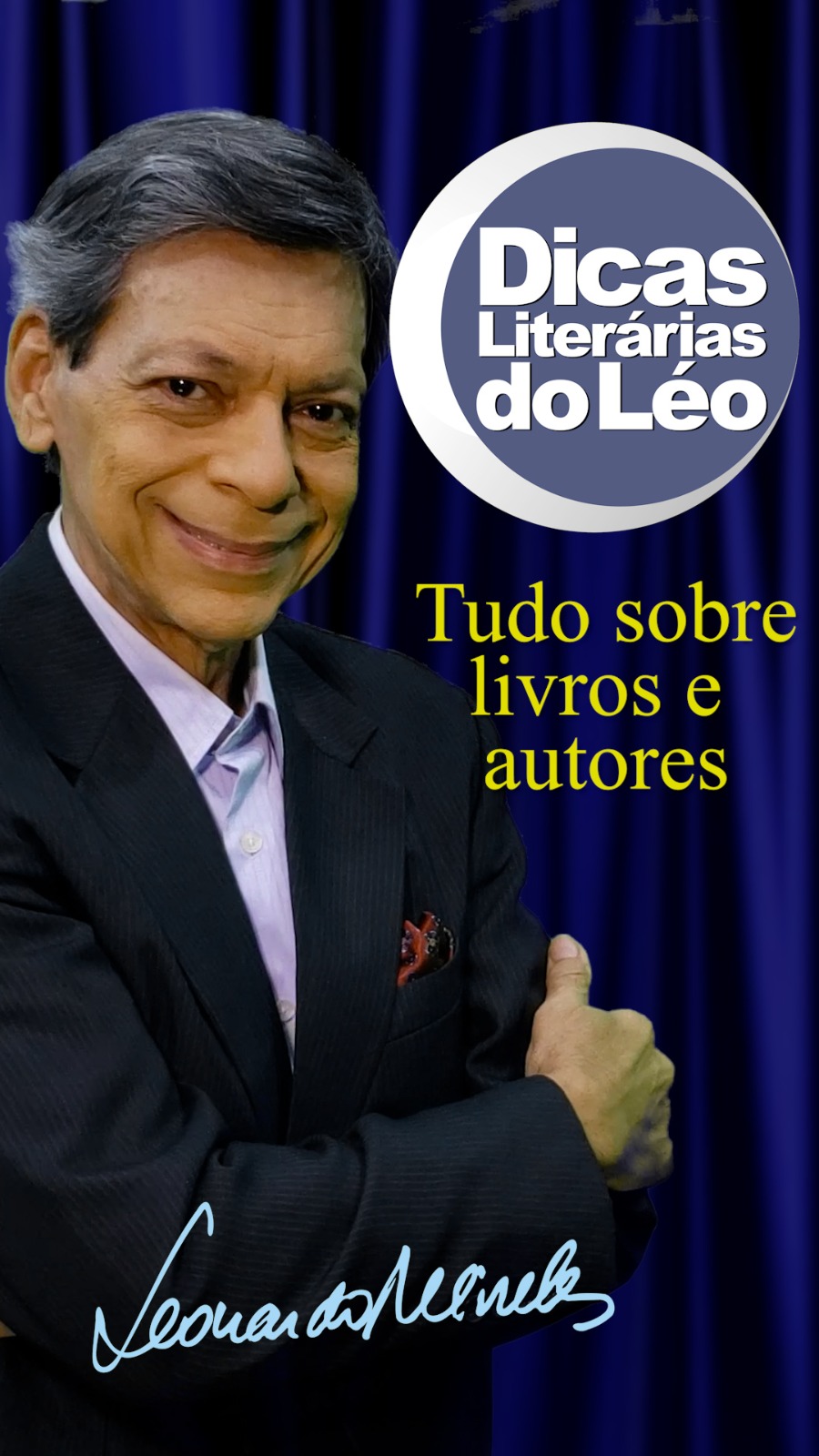 Imagem do programa Dicas literárias do Leo